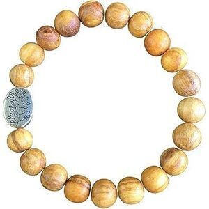 Handmade Palo Santo Bracelet Negative Energy Protection Wellness Yoga Gift For